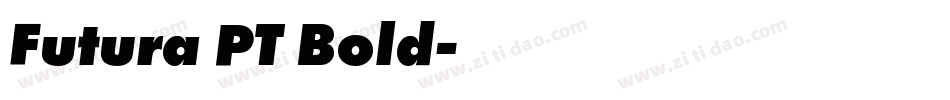 Futura PT Bold字体转换